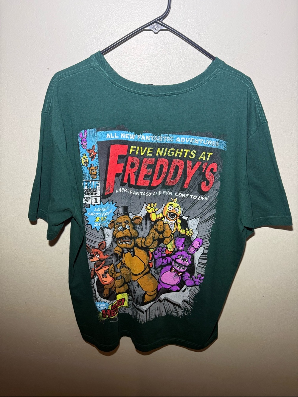 Five Nights at Freddy's Graphic Tee - Dark Green